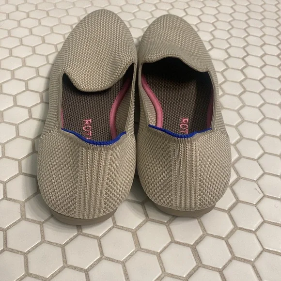 Rothy's Loafers | Tan & Cream Texture | Rounded Toe Flats | Size 8 - Picture 11 of 11
